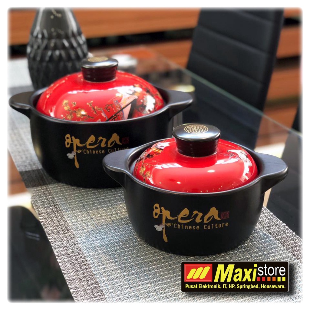 Basi Keramik tutup merah - Maxistore