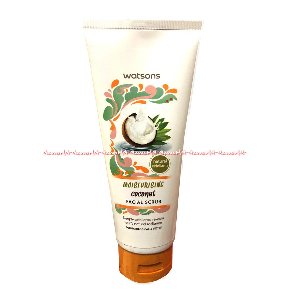 Watson Moisturising Coconut Facial Scrub 170ml Sabun Muka Skrub