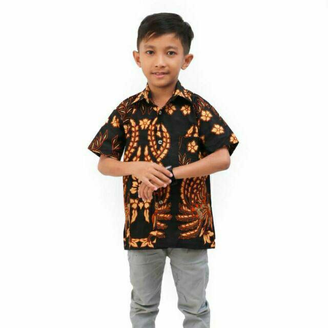 Kemeja Hem Batik Anak Pria - Gamis Batik Anak Wanita