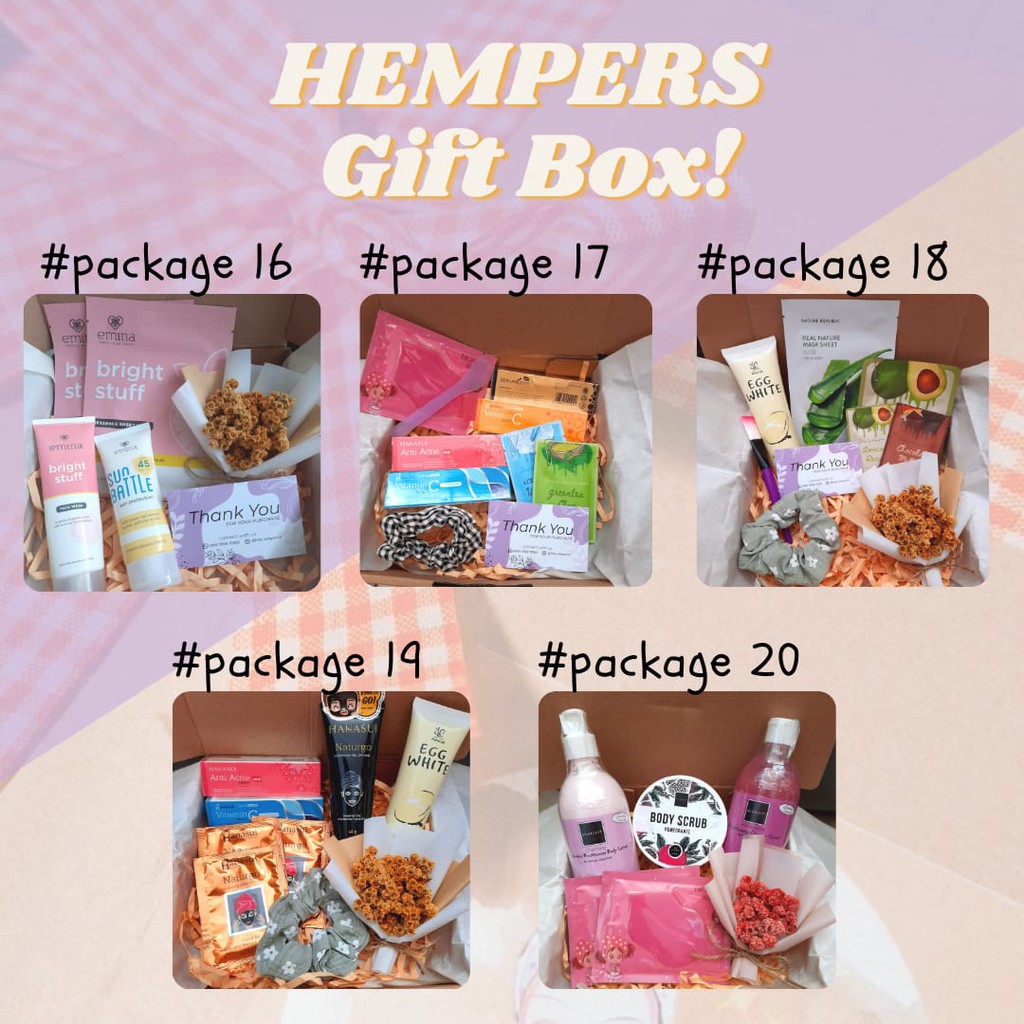 

Package16-20| HAMPERS WISUDA SELF LOVE| HAMPERS GIFT BOX ULANG TAHUN| HADIAH WISUDA| HAMPERS LEBARAN