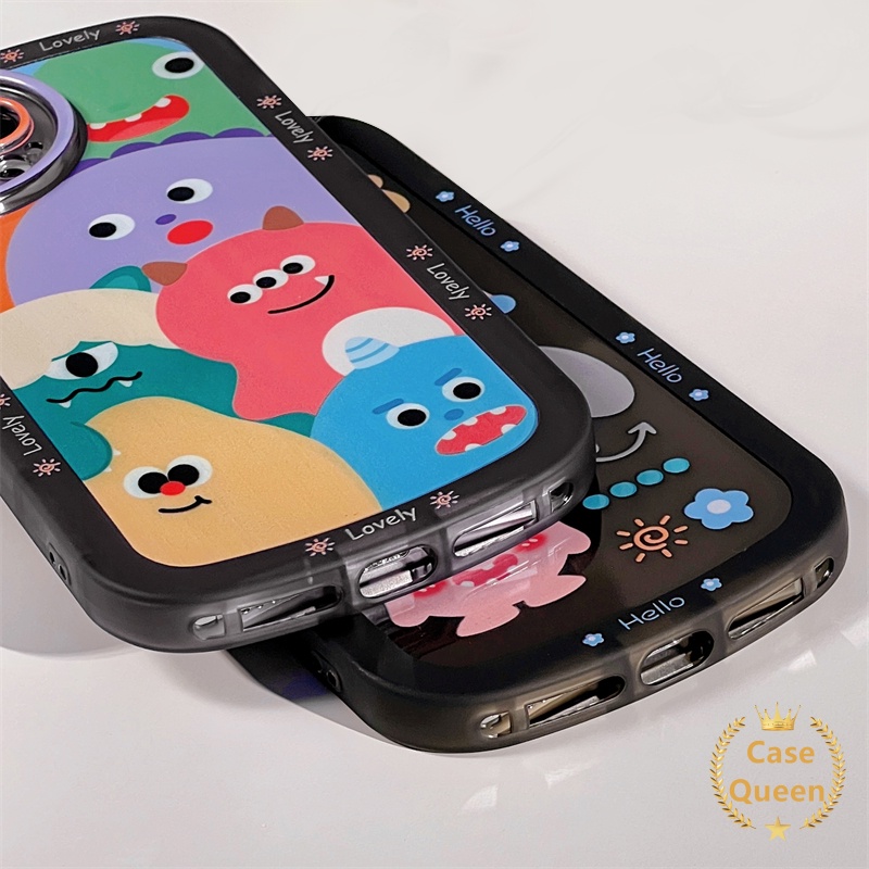 Soft Case TPU Motif Graffiti Monster Untuk Oppo A96 A95 A54 A5s A3s A11 A16 A15 A16s A12 A5 A9 2020 A32 A76 A53 A74 A33 2020 A7 A35 A11