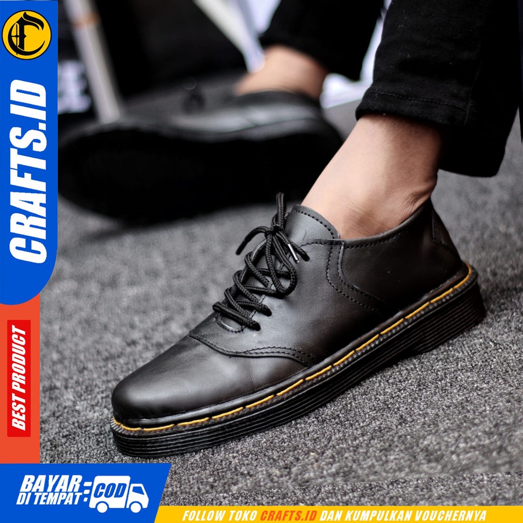 CRAFTS Roekawa - Sepatu Formal Pria Pantofel Kulit Asli