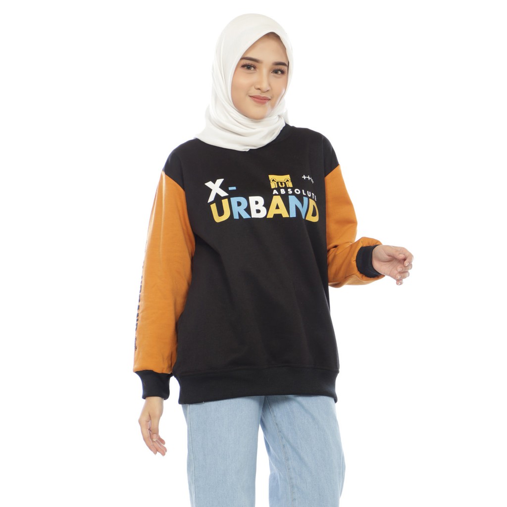 X Urband Sweater Wanita Zerkia Crewneck A111