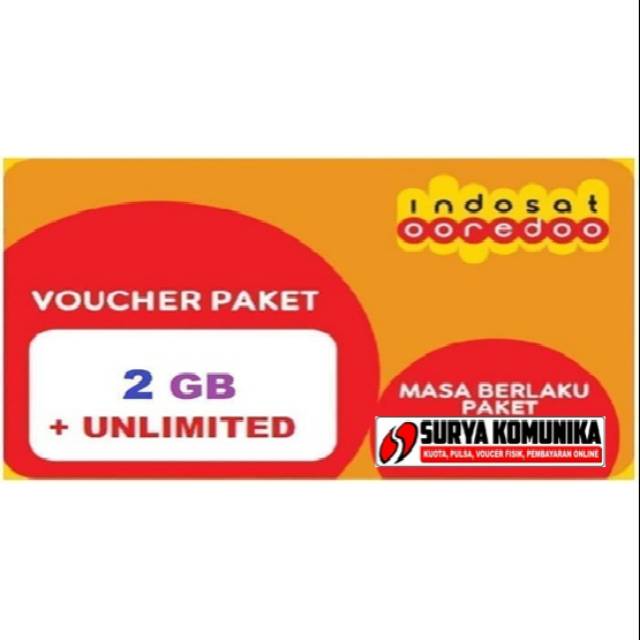 VOUCHER INDOSAT 2GB UNLIMITED