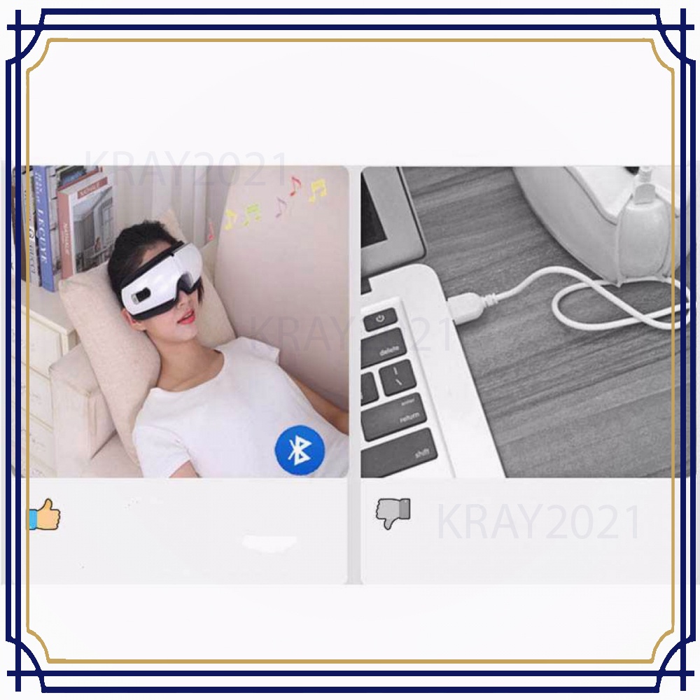 Eye Care Smart Massager Alat Pijat Kompres Mata dengan Bluetooth HT332