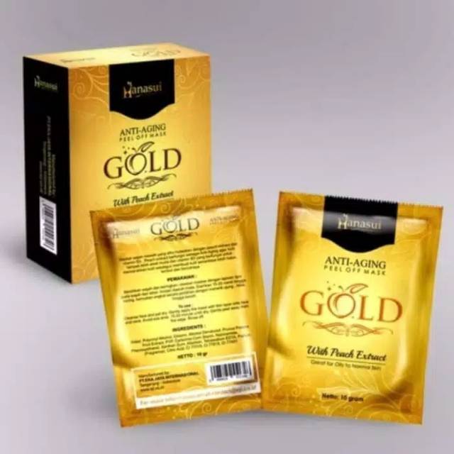 Masker hanasui gold / hanasui naturga gold masker emas