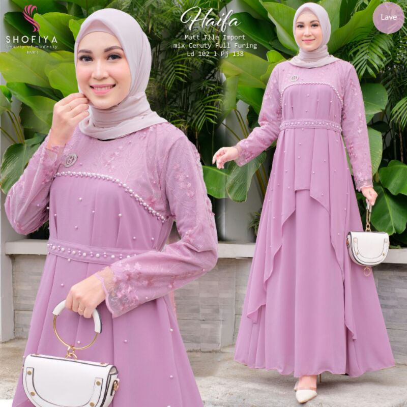 BROKAT HAIFA. RAANA,SHARISHA Maxi Dress Ori by Shofiya