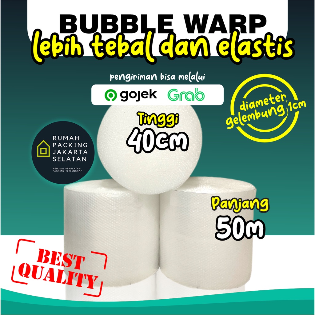 

RB Bubble Wrap Potongan 40cm x 50 m KHUSUS INSTAN