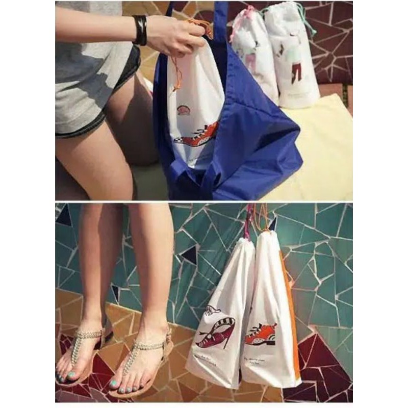 (K.51) Kantong Tas Sepatu atau Sandal Haji Umroh