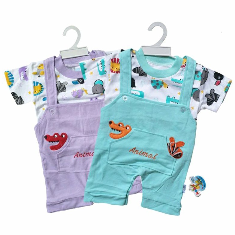 Baju Bayi Kodok Balon Mom Gift Tangan Pendek 3-12 Bulan SNI / Baju Bayi Kodok OverAll MG