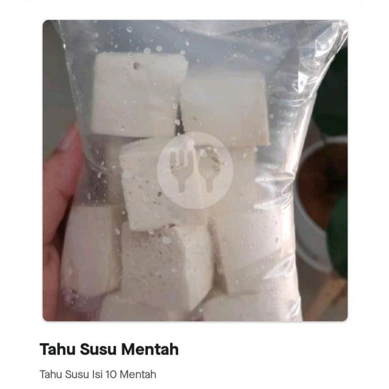 

Tahu susu Mentah