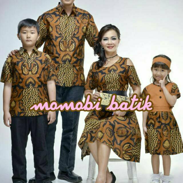 SARIMBIT BATIK FAMILY BAJU  COUPLE  KELUARGA DRESS HEM 