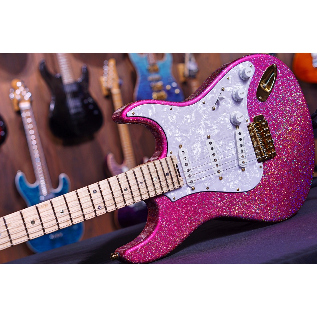 ESP SNAPPER Takayoshi Ohmura Custom -Twinkle Pink Maple fretboard E9400212