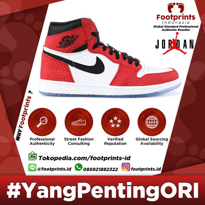 air jordan 1 spiderman harga