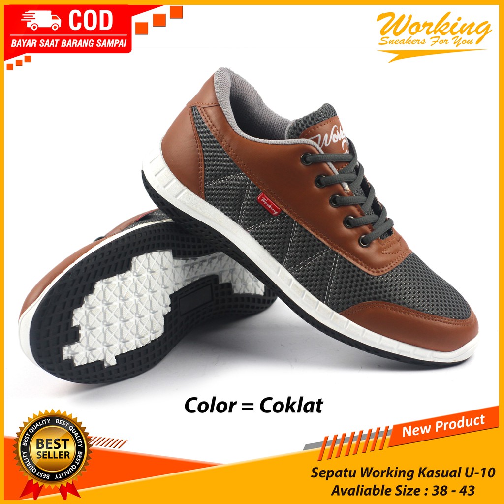 Sepatu Pria Kasual Working U-10