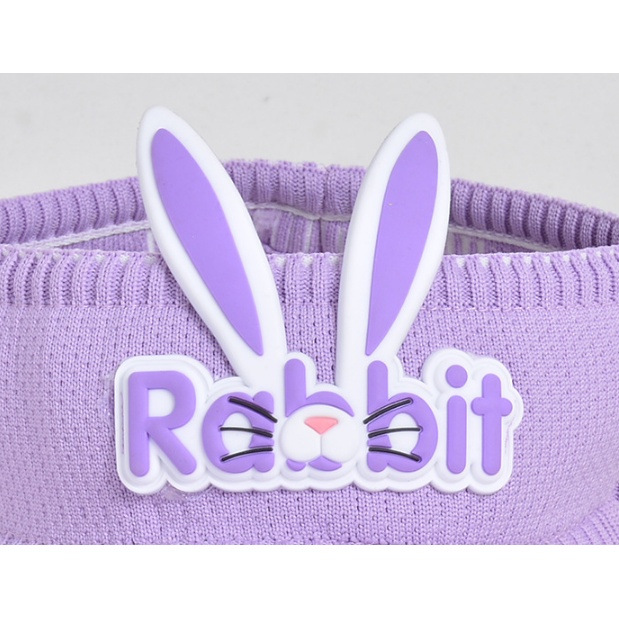 TOPI ANAK RAJUT VISOR PANTAI SUNSHADE MOTIF RABBIT BASEBALL ANTI UV ANAK KECIL BTE-3