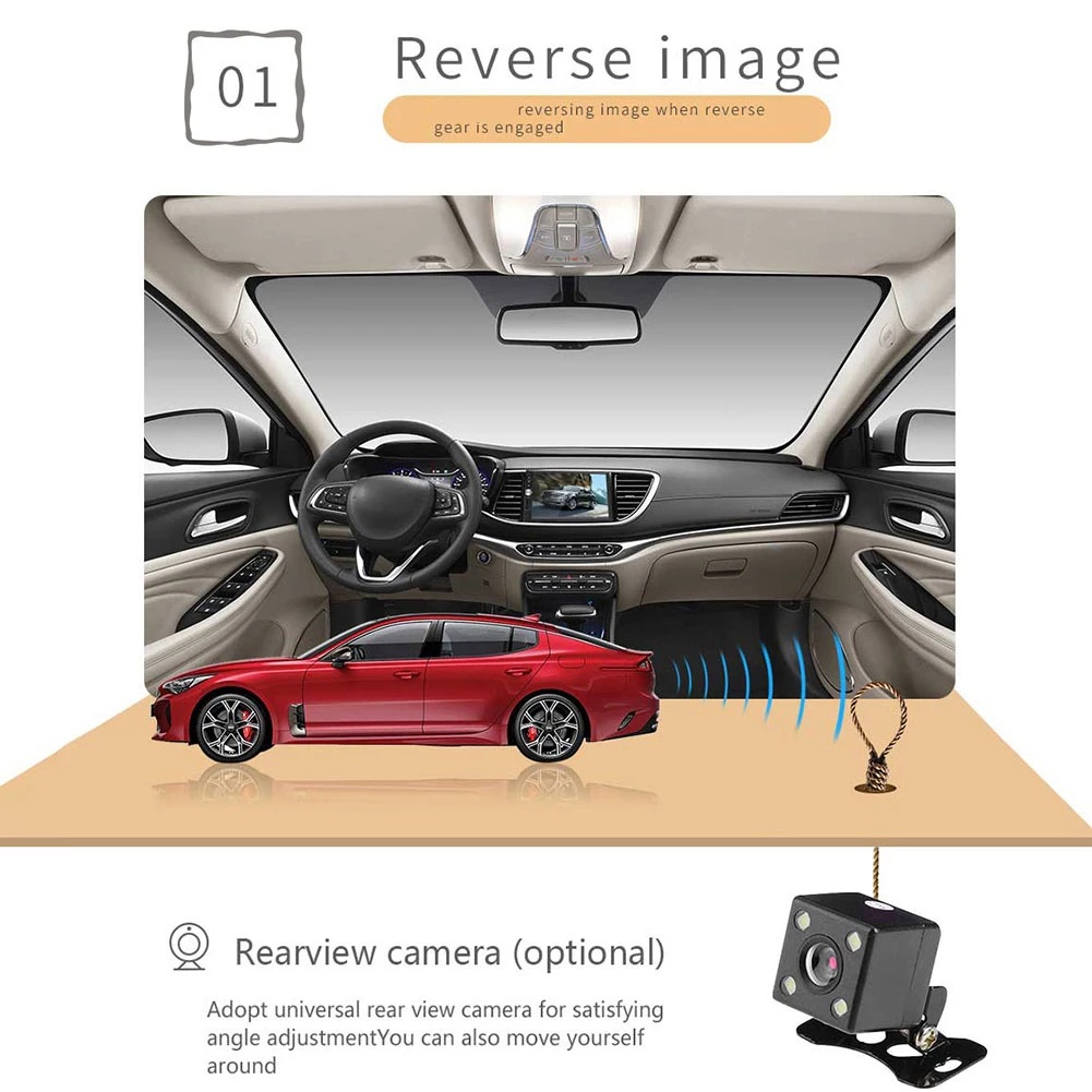 2 DIN Mobil Radio 7 inci Head Unit Multimedia Video Player dengan Bluetooth Panggilan Hands Free AUX-Input TF USB Port