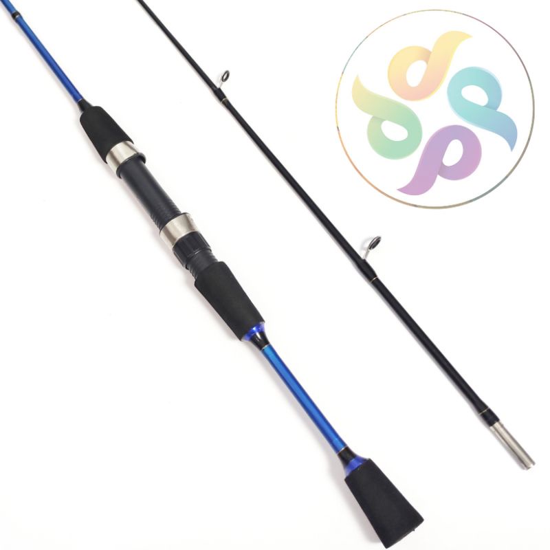 Satu set lengkap murah joran pancing medium Spinning fiber solid padat Ajiro Musashi 165 180 198 cm