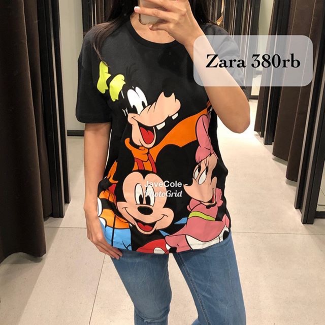 Zara kaos print disney