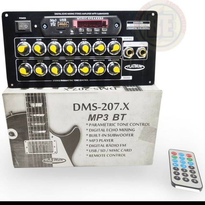 Kit Tone Control Stereo Mixing DMS-207.X plus MP3 bluetooth / DMS207x