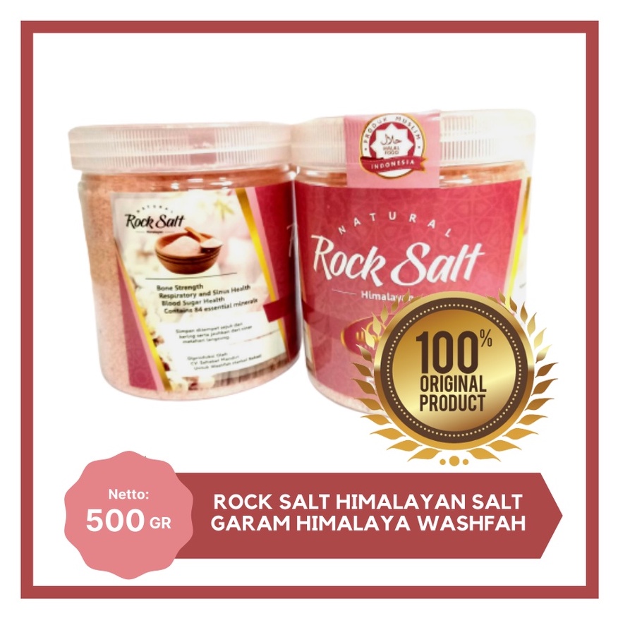 

ROCK SALT HIMALAYAN WASHFAH Garam Himalaya 500Gr