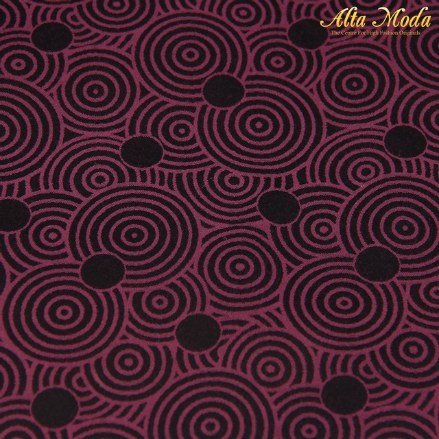 

Alta Moda Jacquard Shirting Ungu Motif Spiral Bulat Hitam (1M)