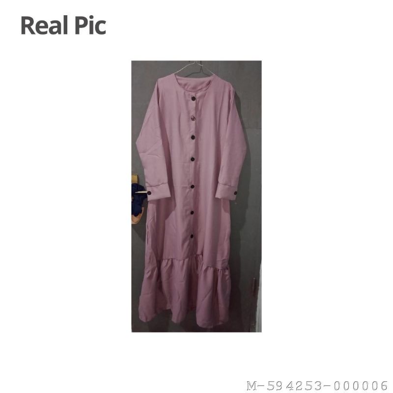 DRESS MUSLIM WANITA PEONI MOSCREPE