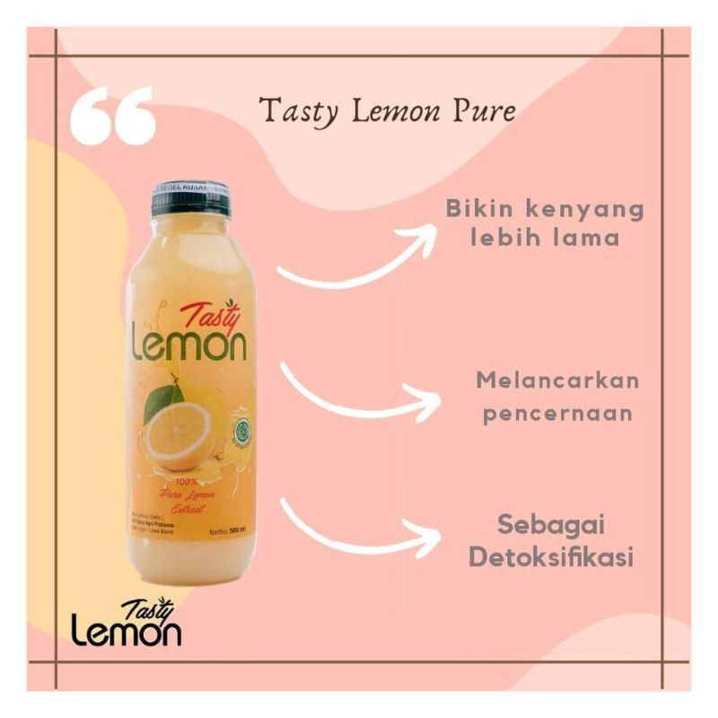 

Tasty pure extrack lemon 500ml