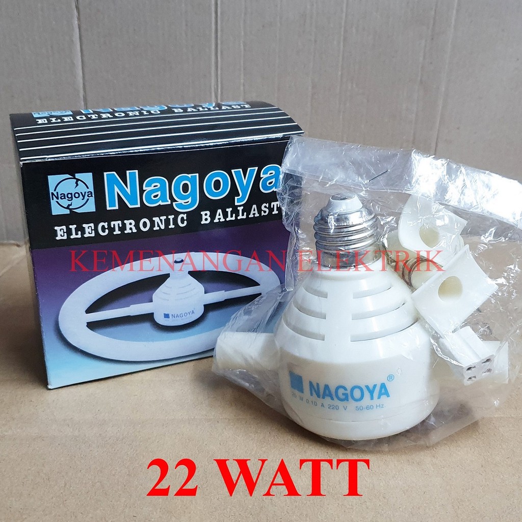 NAGOYA ELECTRONIC BALLAST CIRCULAR LAMP NEON RING 22W 22 WATT 220 VOLT
