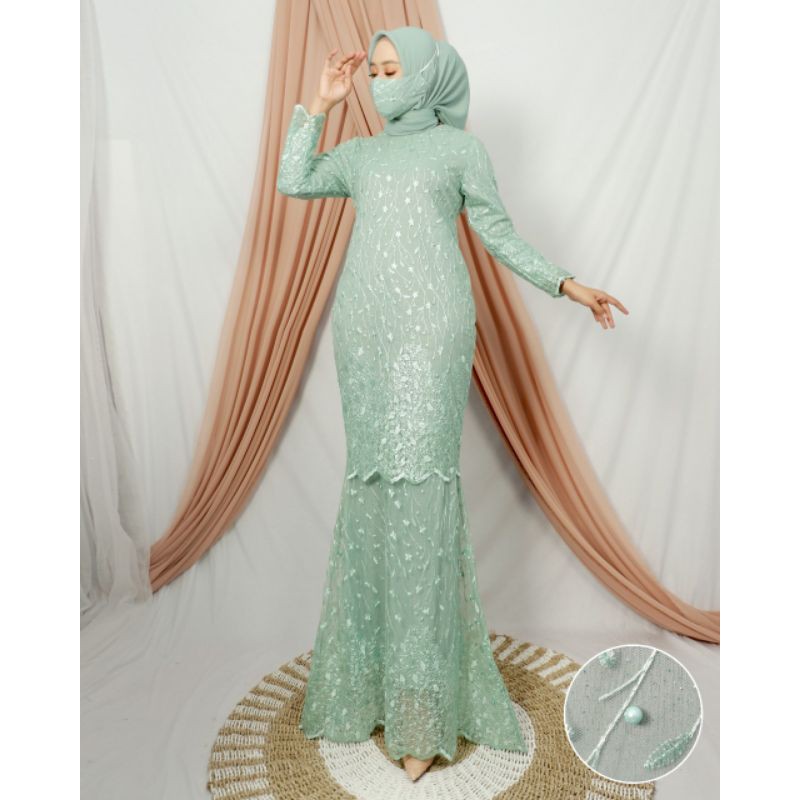 kebaya mermaid dress tulle premium