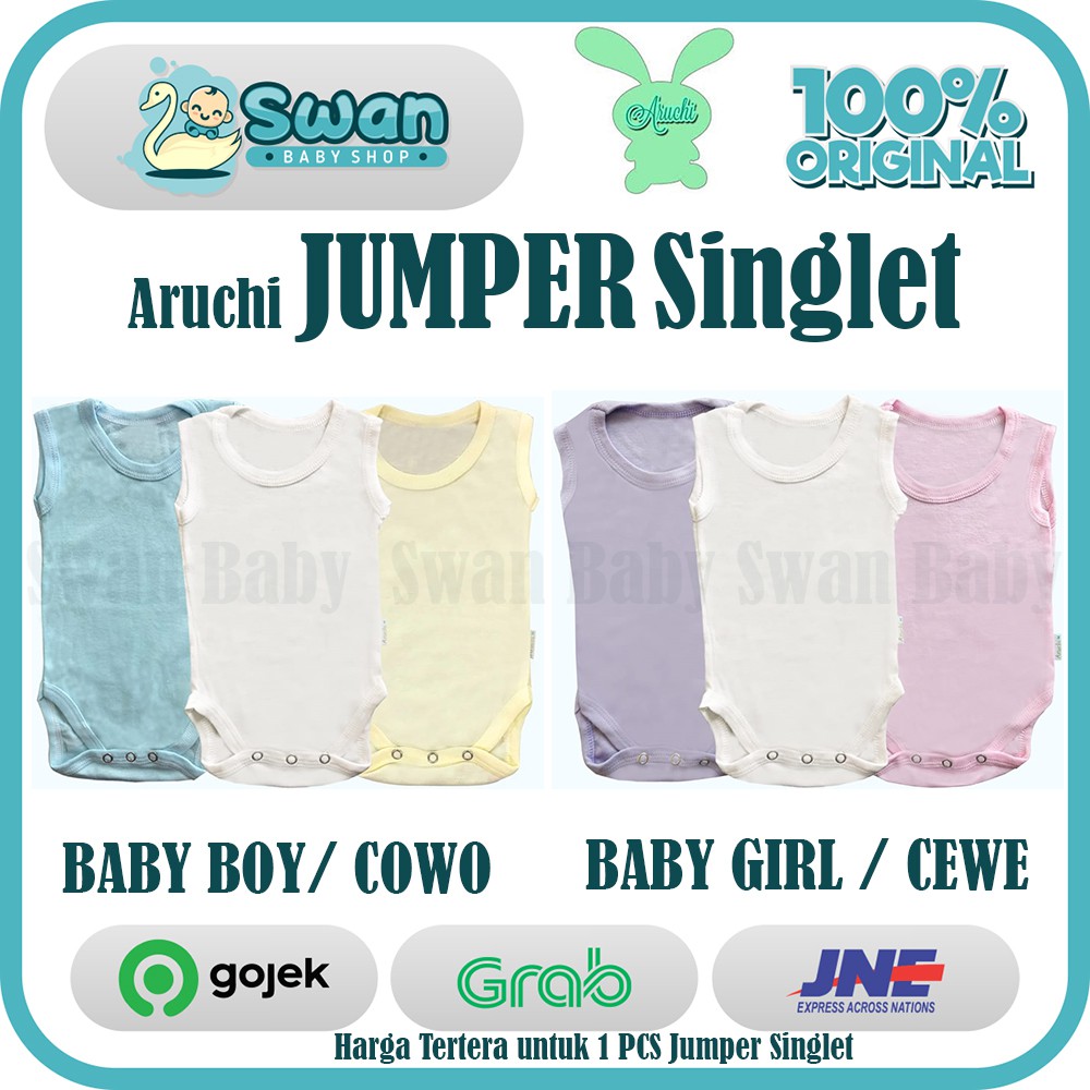 [SATUAN] Aruchi JUMPER Singlet Kaos Dalam Bayi S M L