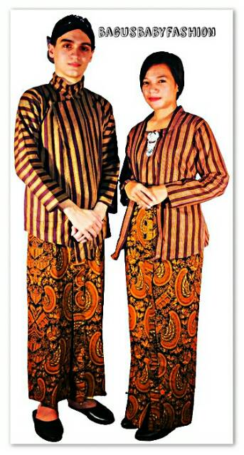 Jual BAJU SURJAN KEBAYA LURIK COUPLE DEWASA SET JARIK BLANGKON ADAT JOGJA SOLO TRADISIONAL JAWA MURAH | Shopee Indonesia