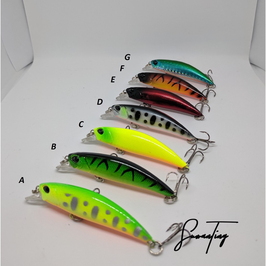 Umpan Lure Minnow 60mm Replika Ryuki 60s Slow ULTRALIGHT