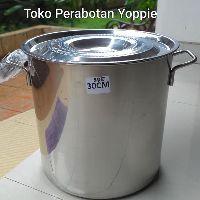 $$$$] Panci Stainless 30 cm - Panci Sop - Panci Tong stainless - Panci Baso
