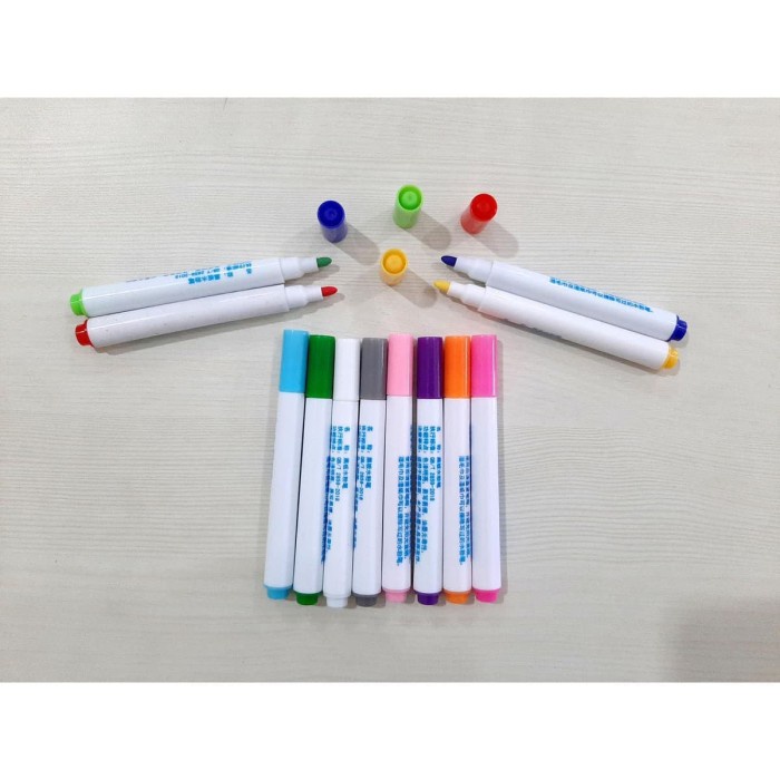 

Aman 1 Set Spidol Papan Tulis Warna Warni Eresable Book Berkualitas