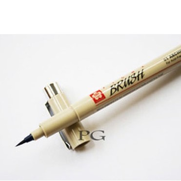 

Sakura Pigma Micron Brush Black Ink Tip Spidol Pen Ujung Kuas Fleksibel Tinta Hitam
