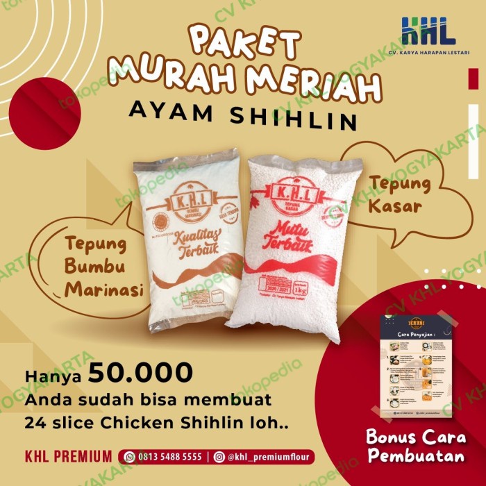 

✨COD✨ paket Tepung ayam shihlin / paket tepung ayam crispy