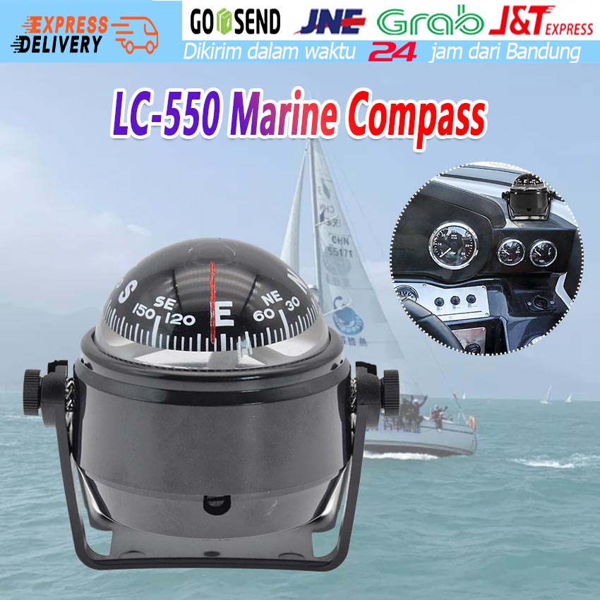 Adjustable Kompas Kapal Perahu Kemiringan Kapal Compass Declanation Marine Kompas Navigasi untuk Mob