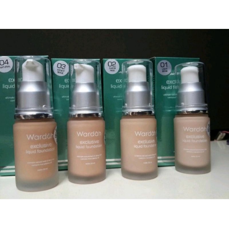 wardah exclusive liquid foundation spf 30(non dus)