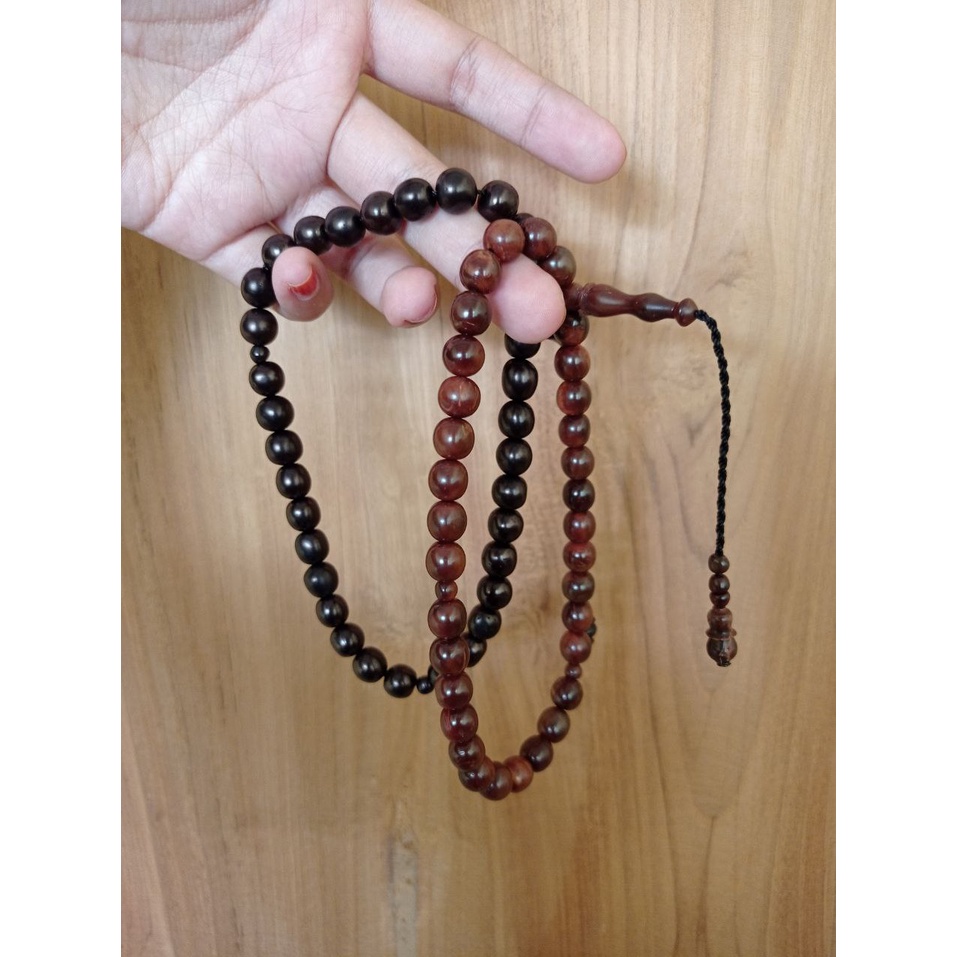 TASBIH KAUKAH 33 BIJI UKURAN 8 mm-TASBIH KAUKAH ASLI-TASBIH KAUKAH 8mm