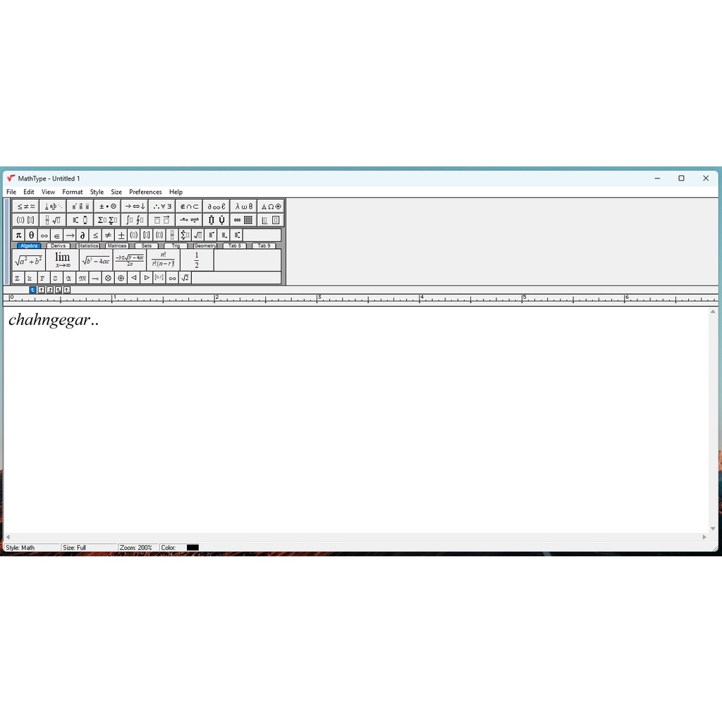 MathType Pro 2023 Full Version Lisensi Lifetime Software Math Type 7.6 perhitungan Matematika dengan akurat dan cepat | notasi seperti eksponen, logaritma