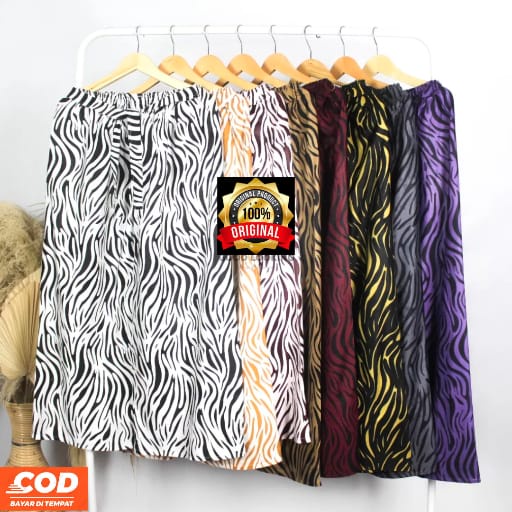 Celana kulot Rayon Panjang Dewasa Motif Macan