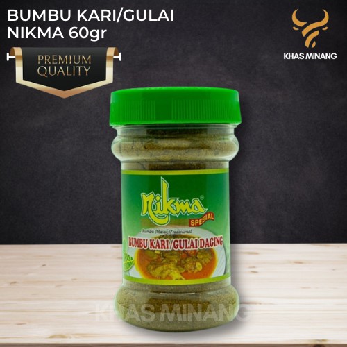 

Bumbu Masak Kari Gulai Daging Nikma 60gr Botol Kari Daging Ayam Citarasa Khas Padang Minang