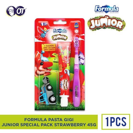 ❤ jselectiv ❤ FORMULA JUNIOR Pasta Gigi SPECIAL PACK ( Sikat Gigi Anak + Odol Anak + Mainan)