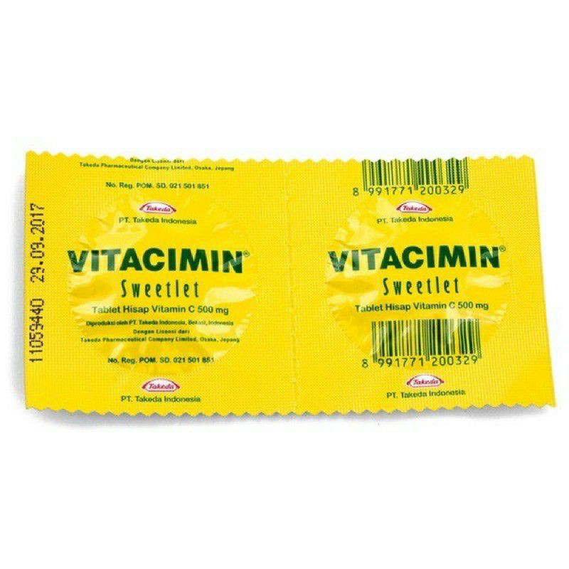 Vitacimin Strip (2 tablet) / Vitamin C / Vitacimin Lemon / Vitacimin Tablet / Vitamin C Daya Tahan