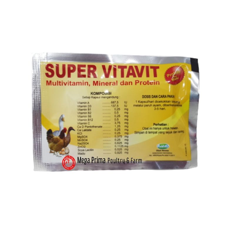 Super Vitavit Kapsul isi 10 Kapsul Raid All Multivitamin Mineral dan Protein