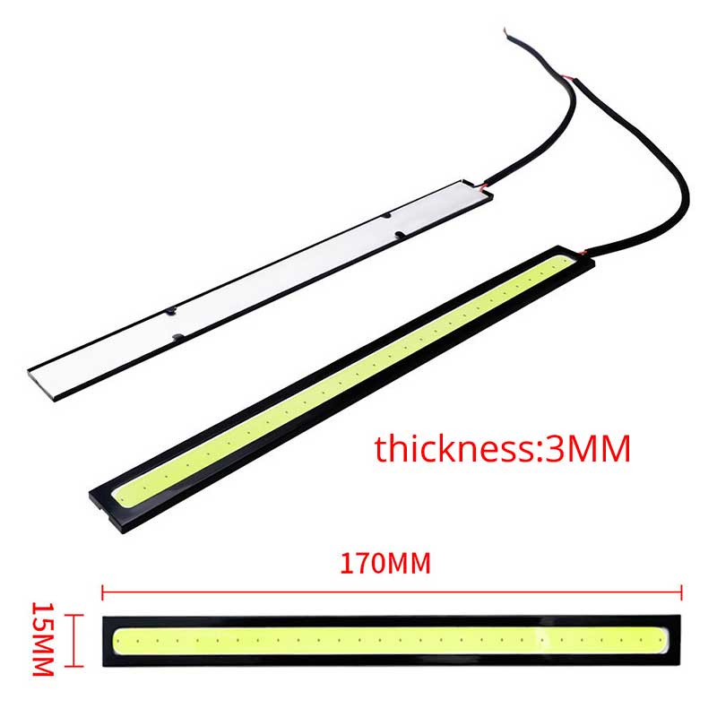 7cm bar Lampu Mobil led cob light 12v 6000k panel Putih drl cob led interior light exterior ambient light daytime running light