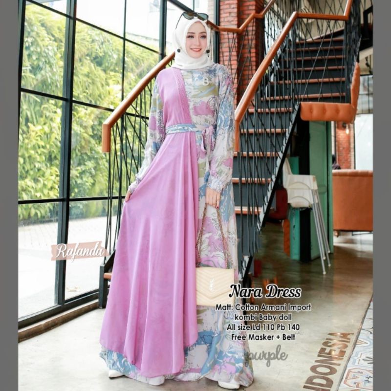 nara dress gamis