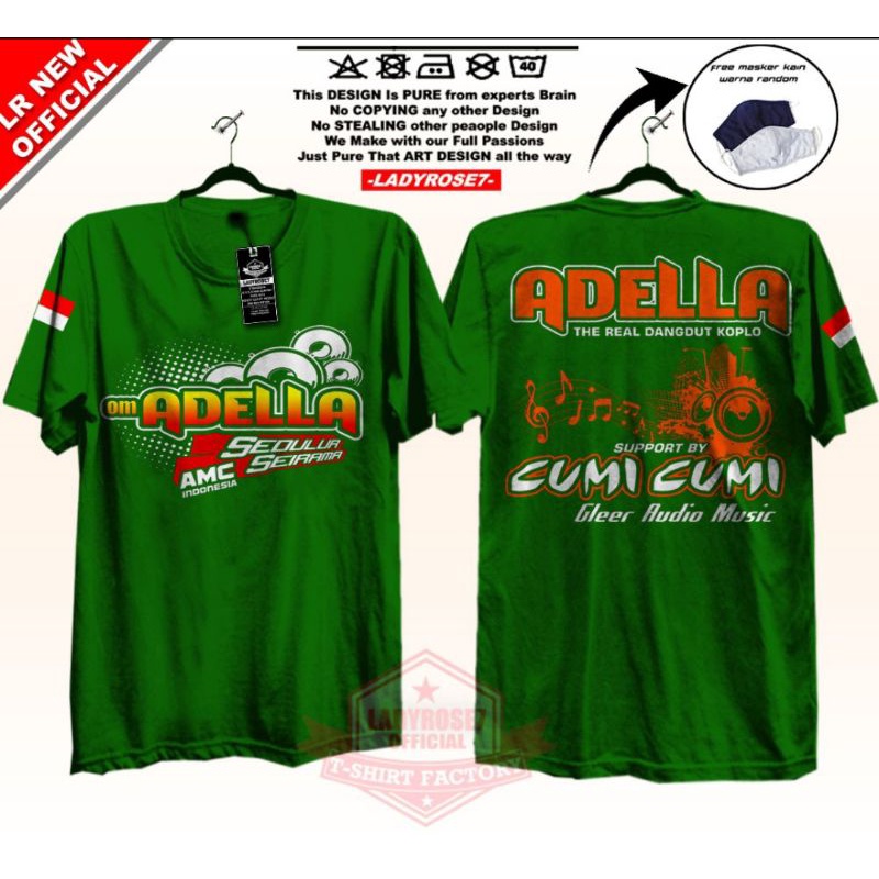 KAOS GREEN ADELLA CUMI CUMI TERBARU