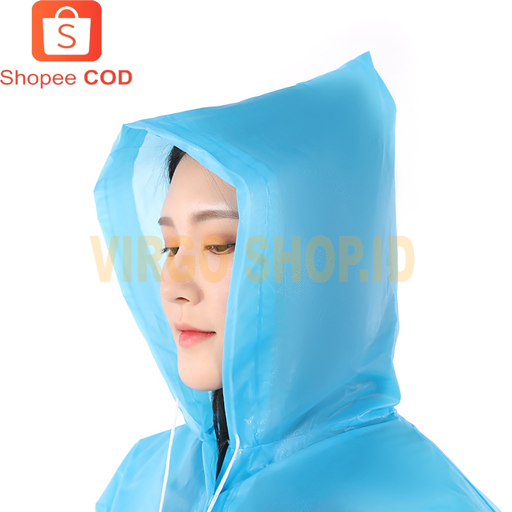 JAS HUJAN EVA RAINCOAT LIGHTWEIGHT JUBAH PONCO DEWASA JAS HUJAN WANITA PRIA KEKINIAN